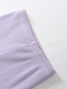 SHEIN Playful Pals 3pcs/Set Baby Girls' All-Match Casual Solid Color Stretchy Leggings, Pants, Tights, Infant Bottoms, Infant Trousers Set, Knit Corduroy Baby GirlLeggings, Suitable For Spring, Summer, Autumn, Winter - Multicolor - View 4