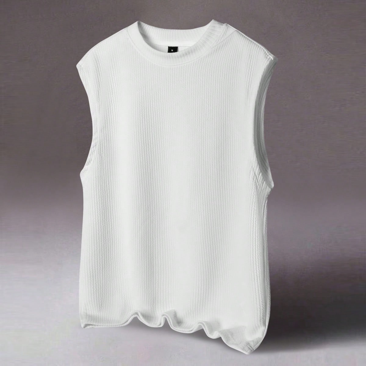 Camiseta casual de manga corta y cuello redondo de unicolor para hombre, para uso diario