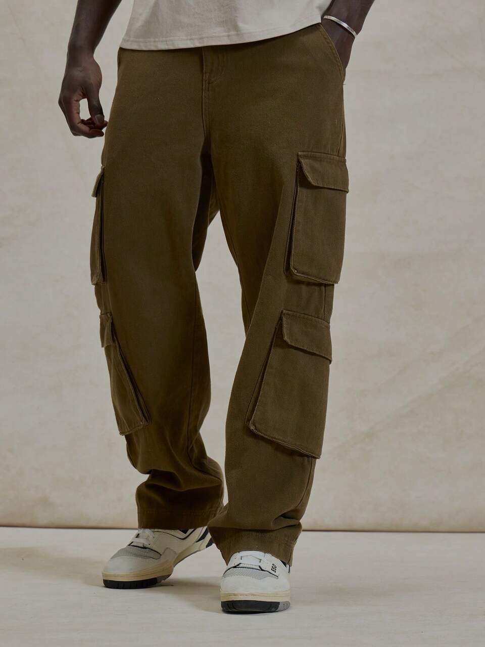 Baggy Straight Leg Cargo Style Trouser Pants Winter Essentials Streetstyle