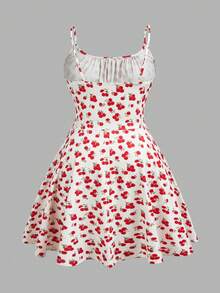 SHEIN EZwear Vestido mini ajustado de punto blanco sexy con tirantes finos, para verano - Blanco - Ver 2