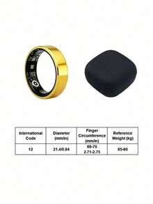 Teckwe R7/R1/TK18 智能戒指，15-20mAh 电池，续航长达 5 天。多模式运动追踪，时尚中性设计，是理想的圣诞礼物。这款智能穿戴设备支持触控操作，可用于视频/音乐播放、手势拍照、来电/信息提醒。健康监测功能包括：睡眠追踪、心率监测、血氧监测和体温检测。配套 App 支持 33 种语言。10 米防水（潜水/浮潜）。工作温度范围：-20°C 至 50°C。 - 彩色 - 查看 18