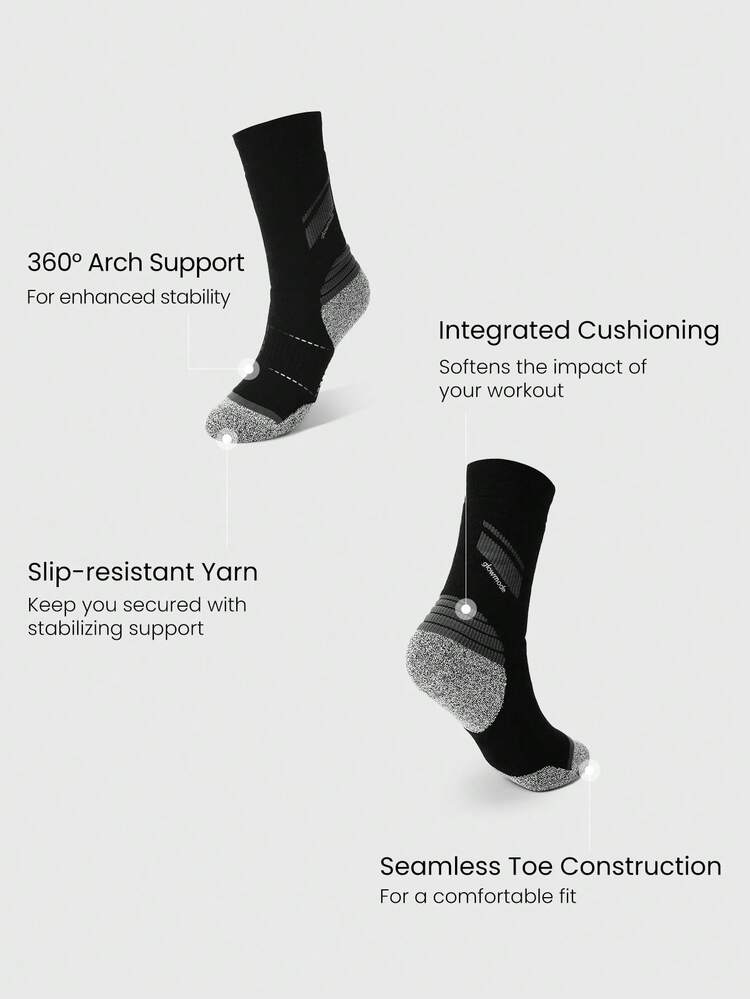 1 Pair Cozy Vibes 70% Merino Wool-Blend Sweat-Wicking Arch Support Seamless Toe Socks Ski  Outdoors Daily Casual Wear Spring Summer