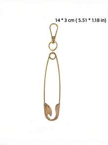 Joivida Pendentif porte-clés vintage en grande épingle de sûreté pour couples, hommes, femmes, étudiants. Charm de sac d'école dans le style Ins. Décoration de taille personnalisée pour les déplacements quotidiens, accessoire streetwear - Multicolore - Voir 10