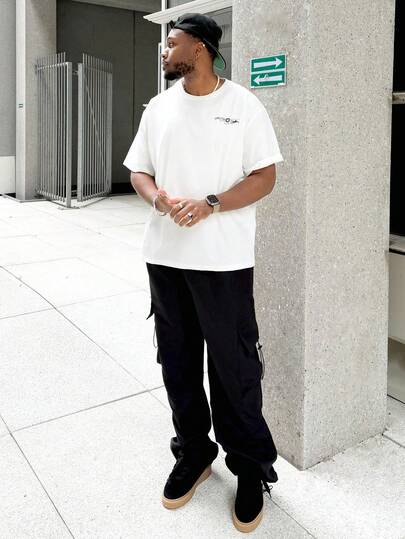 Heavens Edit 男士时尚印花宽松短袖T恤 | 精致设计 | 夏季必备 | 轻松混搭，展现你的风格