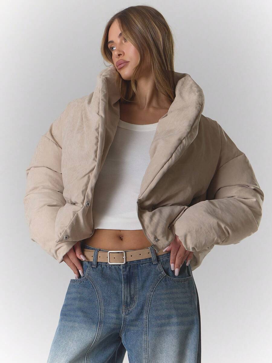 MUSERA Vinterjackor för kvinnor - Kaki - Visa 1