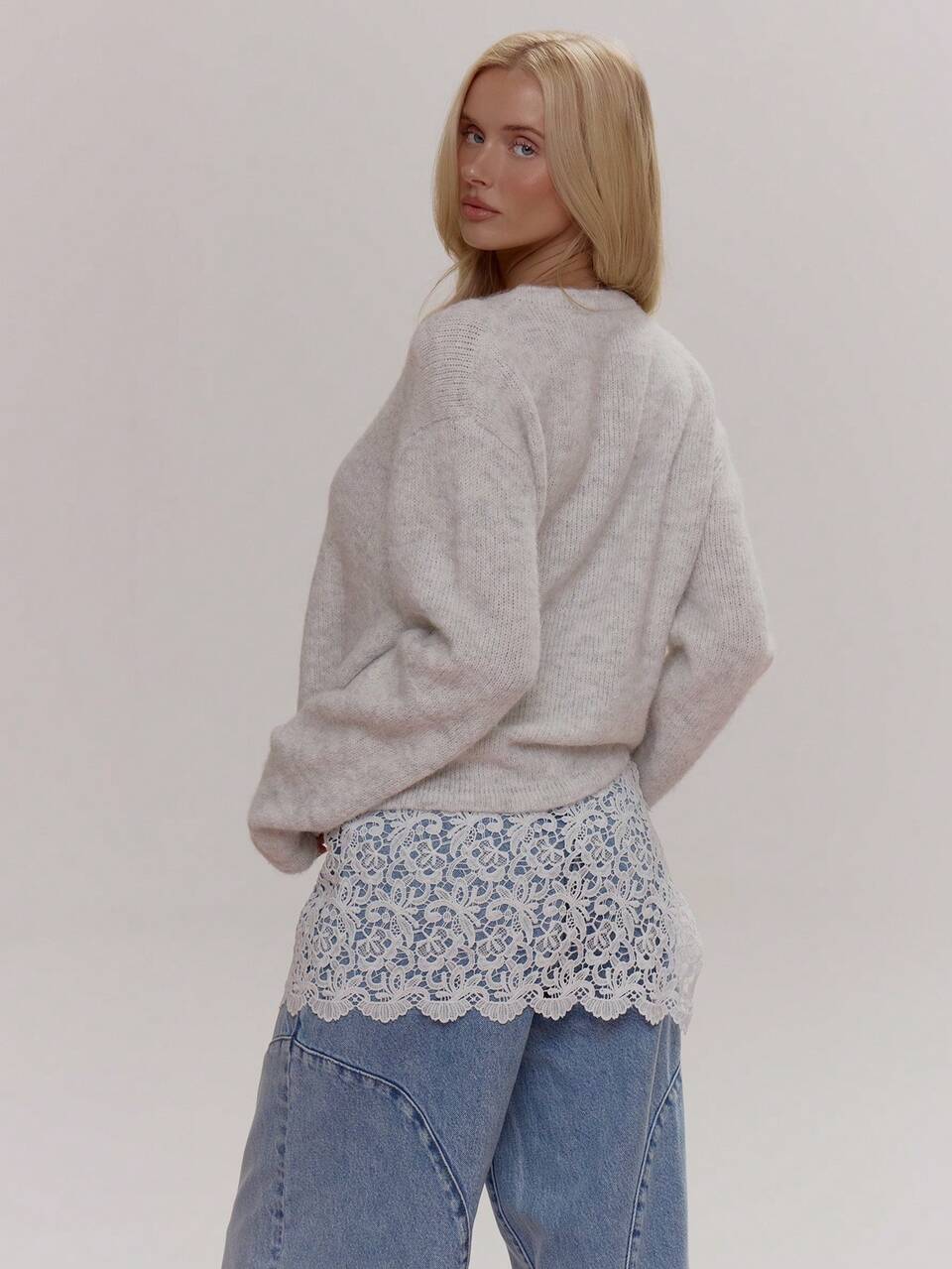 Cárdigan de punto esponjoso con botones, de corte oversize, lindo, femenino y sexy para primavera, invierno, salir y uso diario
