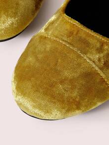 CUCCOO DOLLMOD Zapatos de ballet de ante amarillo con puntera redonda, estilo retro, para mujer, para primavera y otoño. Zapatos de baile de moda suave con suela plana y escote bajo para mujer. Zapatos de lunares Mary Jane para el Día de San Valentín - Amarillo - Ver 8