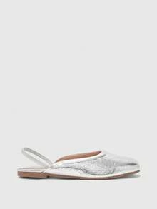 CUCCOO BIZCHIC Zapatos planos de moda para damas - Plateado - Ver 7