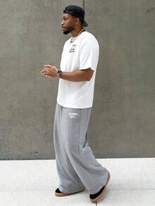 Heavens Edit 男士时尚宽松印花短袖T恤 | 优雅设计 | 夏季必备 | 轻松搭配，展现你的风格 - 白色 - 查看 4