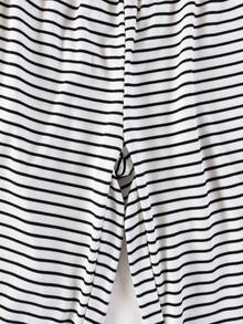 幼儿男童时尚卡通小狗印花圆领韩版短袖T恤和宽松条纹直筒裤睡衣套装 - 白色 - 查看 11