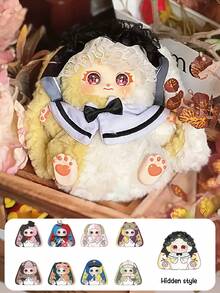 POKOJA LAND Blind Box, Large-Eared Figurine Toy Surprise Gift Toy Blind Box, With Cute Expression Design, Suitable For Tabletop Display, As Well As Decoration For Living Room And Bedroom.(Non-Plush Stuffed) - Trend blind box - View 2