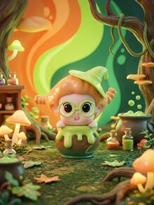 TOYCITY 1 Stück "Bubble Dream" Serie Überraschungsbox Figur, Chibi Charakter Figur mit 16 regulären Stilen & 4 versteckten Überraschungen, sammelbare Kunstspielzeug mit verspielten Akzenten, ideal für Schreibtischdekoration, Heimdekoration & Partyfavors, perfektes Festivalgeschenk für Freunde & Familie, tolles Valentinstags-Geschenk für Sammler & Enthusiasten, Frühling bis Sommer - Tide Play Blindbox - Übersicht 10