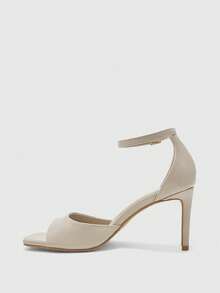 CUCCOO BIZCHIC 女士时尚百搭通勤高跟凉鞋 - 杏色 - 查看 10