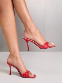 CUCCOO SZL Sandalias de gladiador para mujer - Rojo - Ver 6