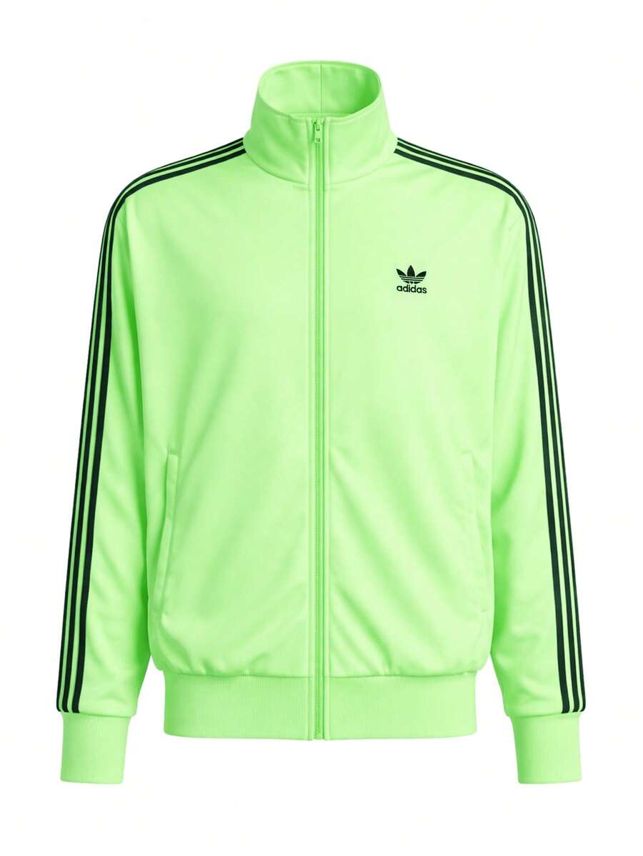 Adidas Men's Sports Jackets Adjustable Warm Stretchy Daily Training Travel Green KB3679 - Lime Green - View 1