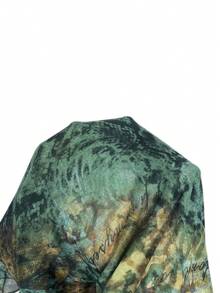 Aloruh Đầm dài xẻ tà xếp tầng, họa tiết bướm và lưới, phối ren, dành cho nữ, thích hợp cho kỳ nghỉ xuân/hè. - Nhiều màu - Xem 9