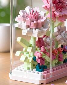 POKOJA LAND POKOJA LAND Huayi Dream Preserved Flower Bouquet Gift Set - DIY Assembly Building Blocks Flower Box - Multicolor - View 7