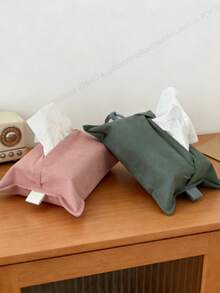 Cirelle Multifunktionaler waschbarer Baumwoll-Taschentuchbox-Organizer | Wandmontiert & Schreibtisch-Papieraufbewahrung für Wohnzimmer, Schlafzimmer, Büro, Küche & Auto | Wiederverwendbare dekorative Taschentuchüberzug mit Deckel, Baumwoll-Taschentuchschublade, Wohnzimmer-Schreibtischschublade, wandmontierte und autobefestigte Taschentuchaufbewahrungsbox. - Verschiedenfarbig - Übersicht 13