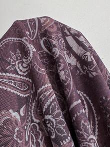 Sweetra Đầm mùa hè nữ phong cách Mỹ cổ điển, thiết kế in họa tiết, gợi cảm, cổ xếp ly, eo nhún, vạt bất đối xứng. - Nhiều màu - Xem 7