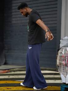 Heavens Edit 男式恐龙口号印花圆领休闲通勤 T 恤 - 黑色 - 查看 5