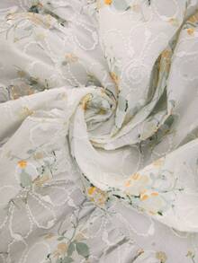 Lounesse 大码女式V领系带休闲宽松衬衫 - 彩色 - 查看 8