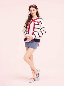 CUCCOO DOLLMOD 女士红色格子玛丽珍鞋，平底方头，校园风日系可爱低跟鞋，春季鞋款，春假复活节圣诞节适用。 - 淺藍色 - 查看 6