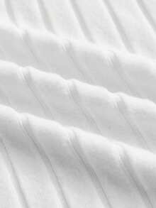 Manfinity Unisex Áo polo nam tay ngắn thêu chữ, kiểu dáng thường ngày, thích hợp đi làm. - trắng - Xem 6