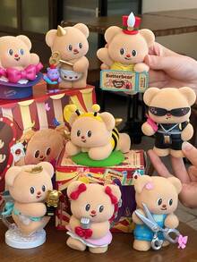 Blind Boxes,The Distinctive And Adorable Bear-Themed Collectible Boxes, Featuring Various Designs Of The Performance Theme Series, Are Made Of High-Quality Materials And Are Unique Office Bedroom Desk Ornaments. They Are The Favorite Of Toy Collectors.(Not Plush Filled) - Tide play blind box - View 5