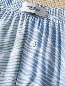 男士休闲舒适全印花弹力腰哈伦裤 - 彩色 - 查看 4