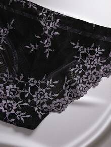 EmpressEnvy 3pack Floral Lace Panty Lingerie - Multicolor - View 3