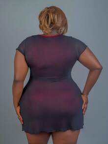 CurvyTilda Váy thường ngày màu đen thêu ren cổ chữ V cỡ lớn, mùa xuân/thu, mùa thu, tiệc về quê, đi chơi, hẹn hò, váy dự tiệc cưới, váy quấn, mùa thu và đông, váy dự tiệc thanh lịch, váy dự tiệc cưới cho nữ, váy cưới dân sự, váy hẹn hò cho nữ, váy đi chơi đêm cho nữ, váy mùa thu cho nữ - Nhiều màu - Xem 3