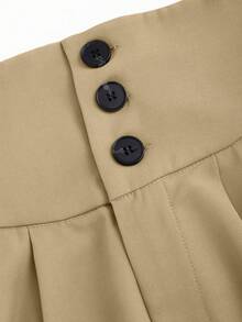 Sweetra Quần dài nữ cạp cao dáng rộng, tôn dáng, chất liệu rủ mềm mại, thích hợp cho mùa xuân. - Màu nâu  Mocha - Xem 5