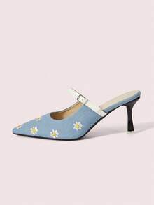 CUCCOO DOLLMOD Zapatos de tacón alto para mujer - Azul - Ver 7