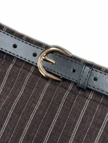 Franclia Women's Casual Shorts With Attached Skirt, Versatile - Brown - View 6