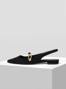 Mnmlis Women Flats - Black - View 4