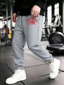 Manfinity Sport PWRUP Men Sports Pants - Light Grey - View 3