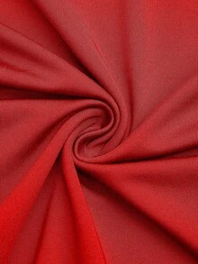 Sweetra 金属扣露背吊带背心，性感修身无袖短款上衣，适合叠穿 - 紅色 - 查看 5