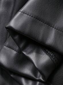 DAZY Chân váy ngắn xếp ly màu trơn dành cho nữ, kiểu dáng thường ngày, đa năng. - màu đen - Xem 9