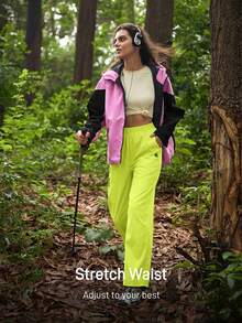 In My Nature Women's Casual Outdoor Solid Color Pants - Mustard Yellow - View 7