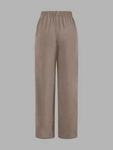 SHEIN LUNE Bộ đồ vest gió thanh lịch 3 món Maillard đen trắng cho nữ 2024 mới, thời trang và thon gọn, mùa thu - Nhiều màu - Xem 7