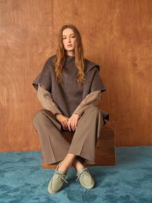 Rosivie Giày bệt nữ thường ngày đa năng, thích hợp đi làm. - Màu xanh Bạc hà - Xem 2