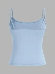 SHEIN EZwear 3pcs/Set Women's Sexy Crop Top Camisole, Suitable For Summer Camisole Tops For Women 3 Pack Tops Pastel Tops Tight Tops Cami Tops - Multicolor - View 5