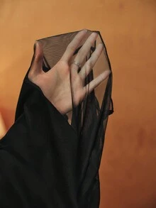 Anewsta 2 件装优雅时尚性感派对、新年、约会之夜百搭弹力修身网纱拼接长袖针织多色组合女式 T 恤上衣，春夏款 - 彩色 - 查看 11