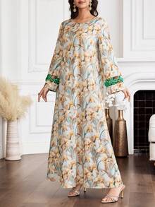 Yasmyna 女士印花休闲度假派对连衣裙 - 彩色 - 查看 3