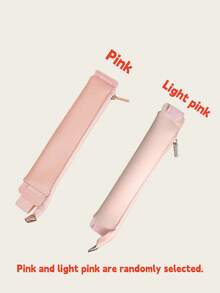 1pc Pu Notebook Pen Bag With Adjustable Band,Pen Holder Zipper Bag With Elastic Strap Pen Pouch For Notebooks Journals Planners Books ,Solid Color Notebook Pen Cover, Pen Holder ,Back To School (Multiple Colors Available) - Multicolor - View 13