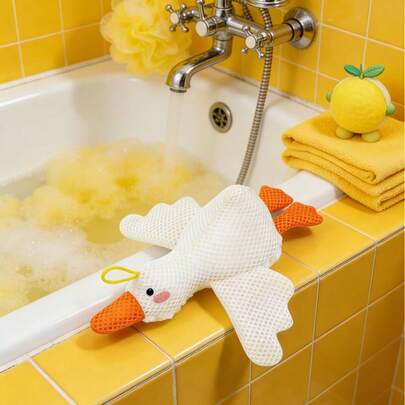 Joivida 鹅形浴球 柔软不散边浴海绵 高级亲肤浴花