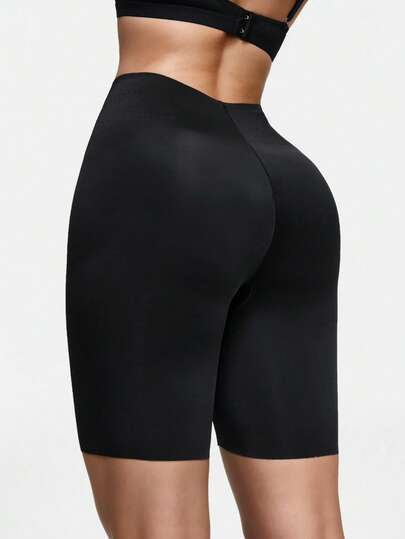 High Waist Lifting Hollow Mesh Shaping Shorts, Tummy Control Elastic Sports Yoga Breathable Perforated Shorts