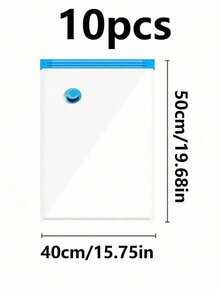 20/10/8/5/1件真空压缩袋，旅行收纳袋，衣物收纳袋，可重复使用真空袋，节省高达80%的空间，适用于夹克、衬衫、棉被、裤子、家居、宿舍、衣柜、卧室、浴室、旅行、返校季卧室、收纳袋、家居收纳、女式白色T恤、女式黑色裤子、女士冬装、连衣裙 - 彩色 - 查看 20