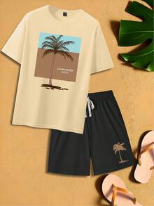 Manfinity RSRT Men T-Shirt Co-Ords - Multicolor - View 2