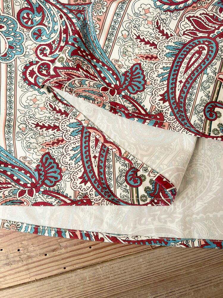 Plus Size Women Round Neck Short Sleeve Ruffle Sleeve Ditsy Floral Dress For Summer/ Vacation Summer Dress  Summer Outfits Summer Clothes Spring Dress Spring Outfit Women Spring Clothing Country Style For Women Country Dress For Women, Summer Dresses